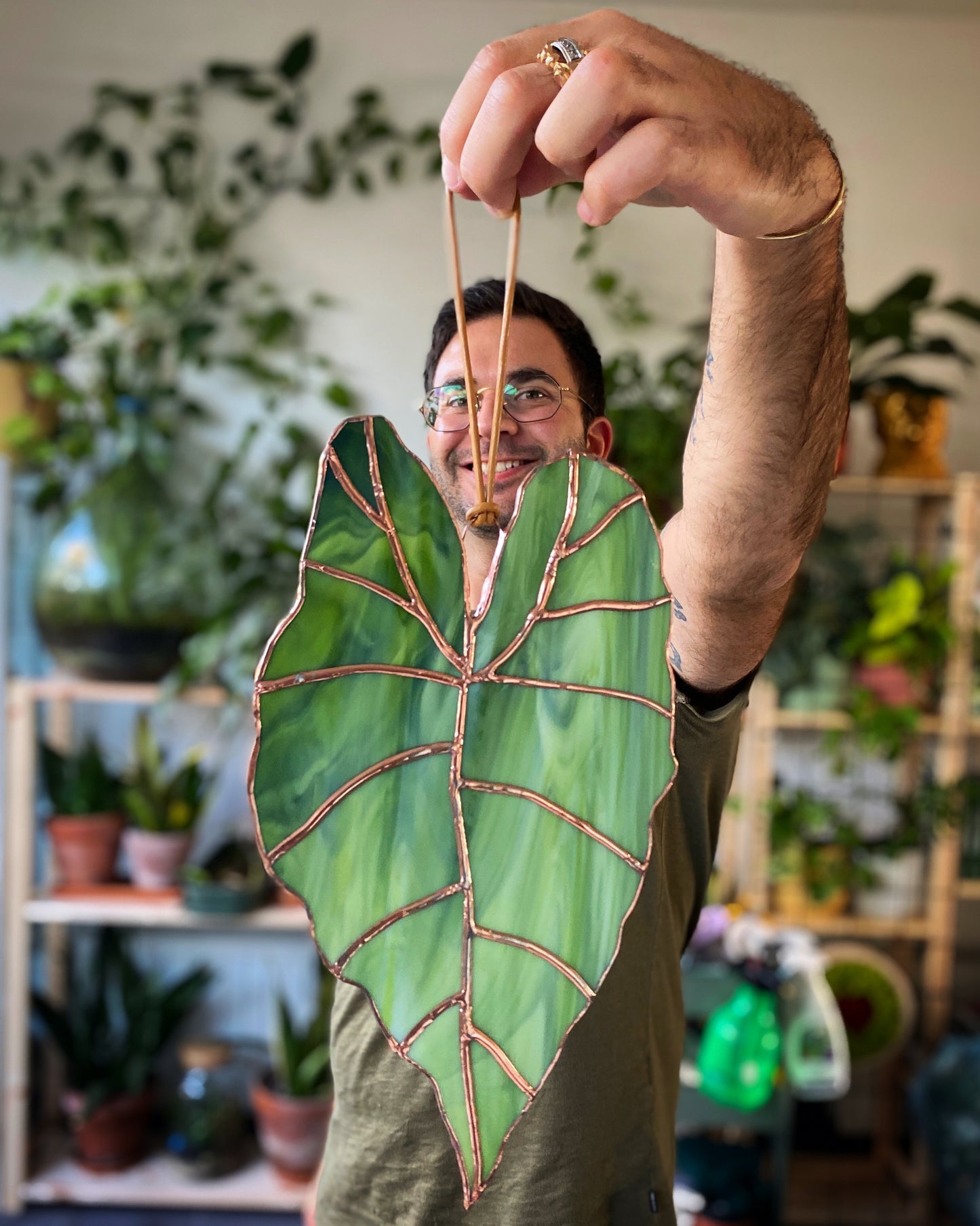 Workshop glas-in-lood - maak je eigen botanische blad (XL versie)