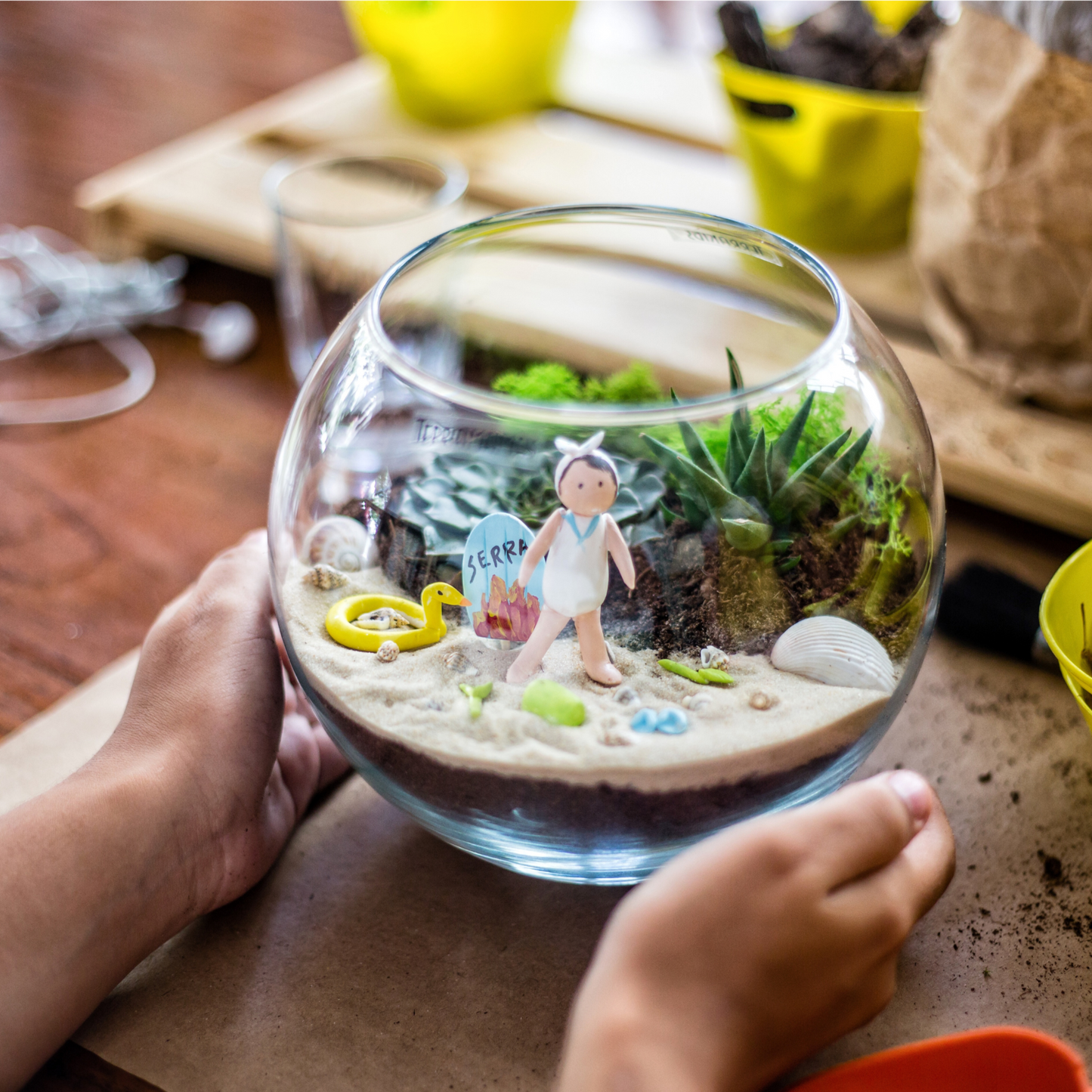Kinderworkshop terrariums bouwen - groene vingers voor kinderen