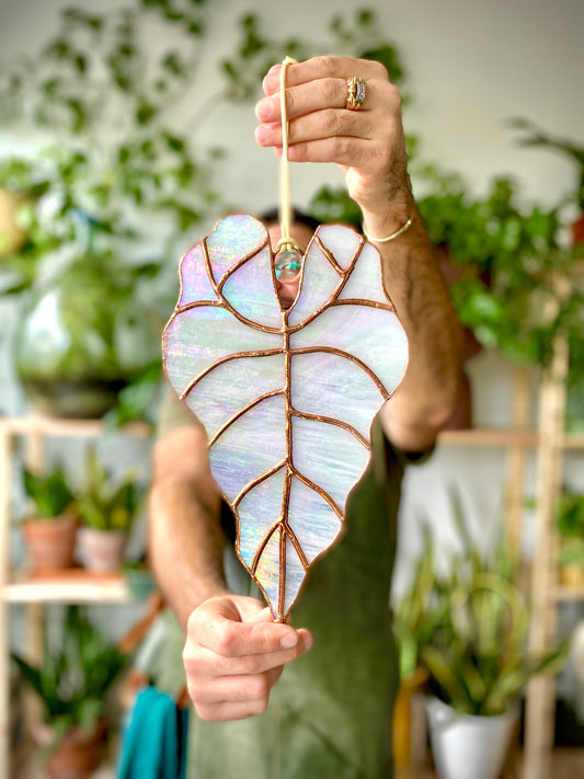 Workshop glas-in-lood - maak je eigen botanische blad (XL versie)